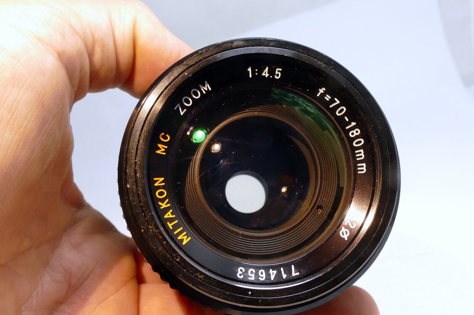Mitakon 70-180mm f4.5 FD Lens for Canon manual focus telephoto w/ haze AS IS