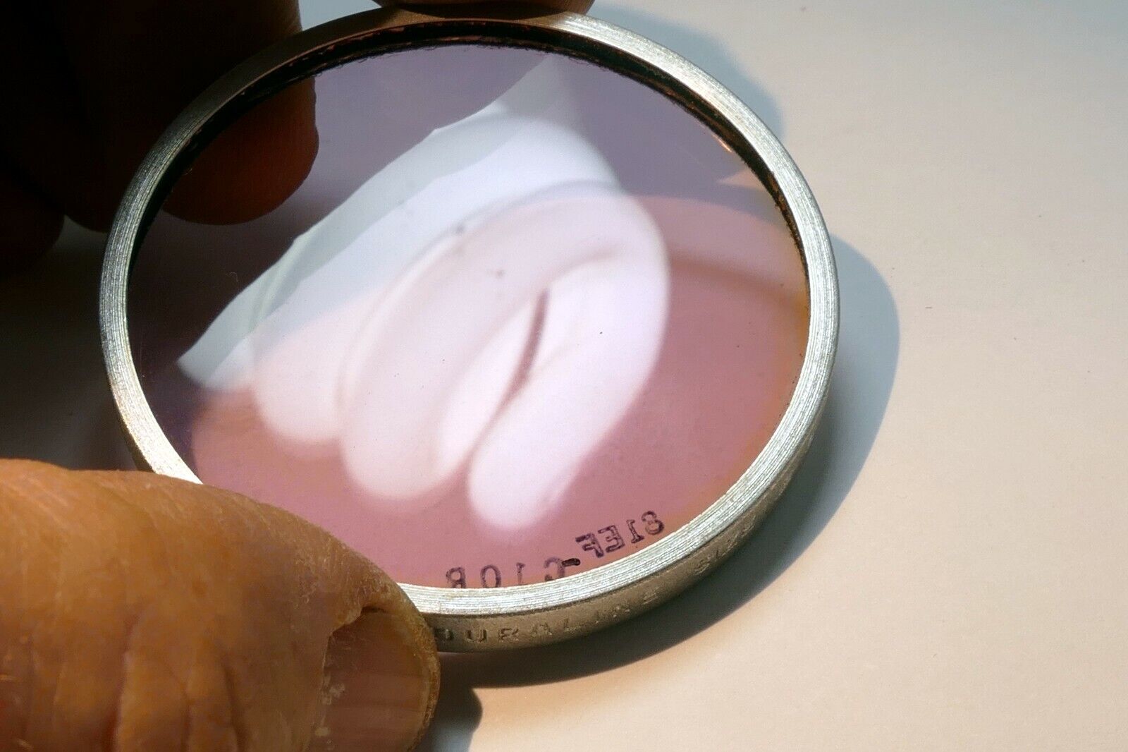 Harrison Duraline size 4 VII - 7 series lens Filter 81-C10R red magenta drop in