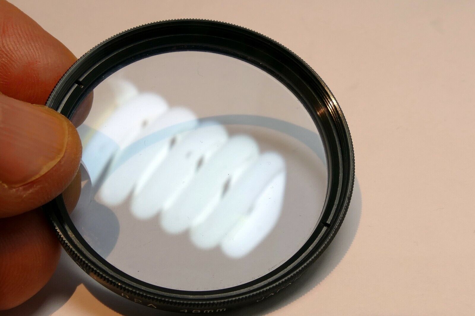 Kalt 82A  48mm threaded filter screw in light blue cooling