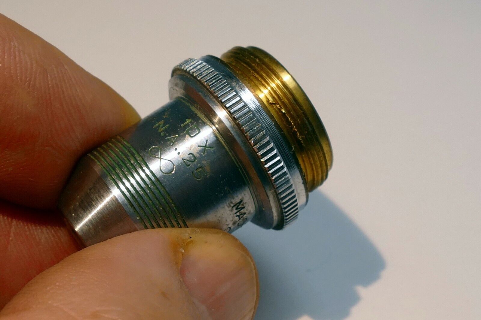 AO Spencer 10X NA 0.25 Microscope Objective Lens 10X American Optical USA
