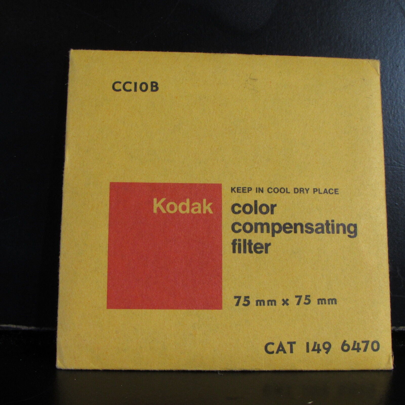 Used Kodak Color 75X75 3X3" Square Light Blue Gelatin Filter CC10B O41239