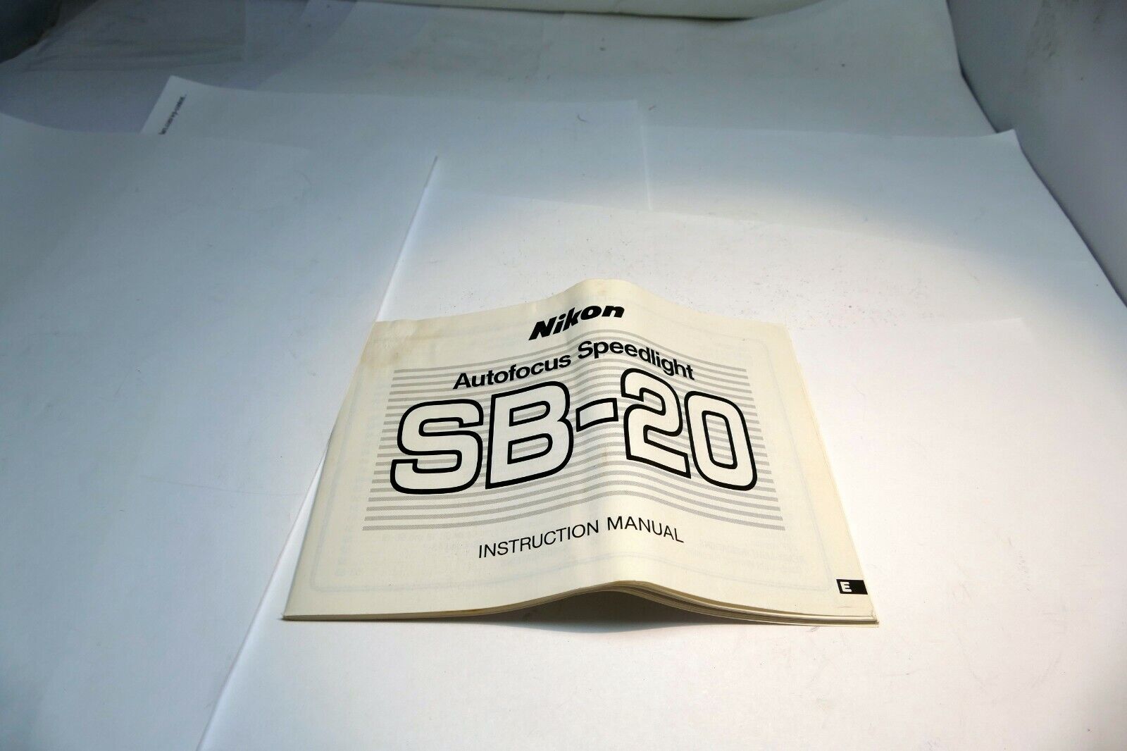 Nikon SB-20 Autofocus Speedlight Flash  Instruction Manual Guide (EN)