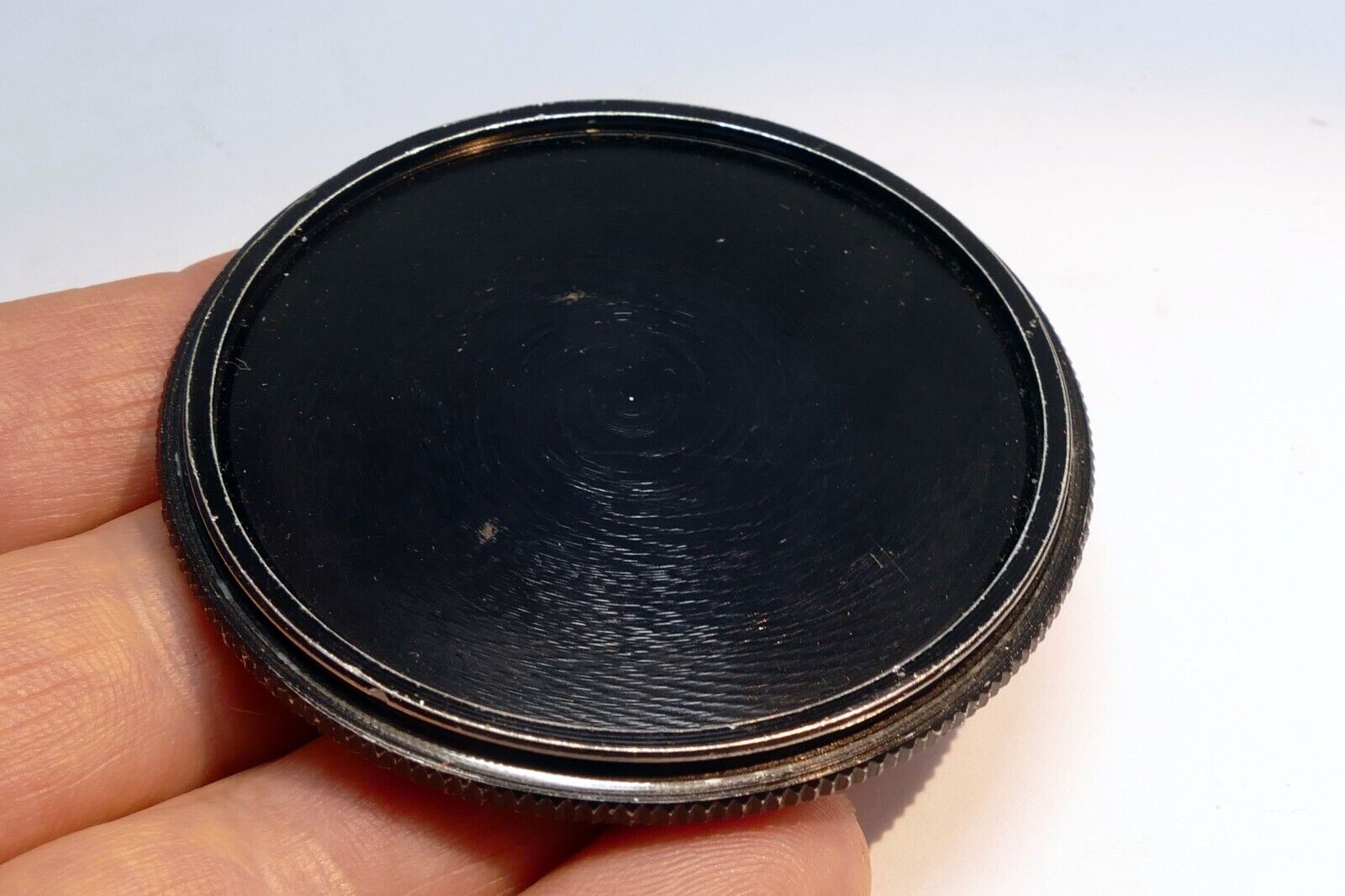 55mm metal screw in cap for Lens or Filter Stacking  ribbed rim