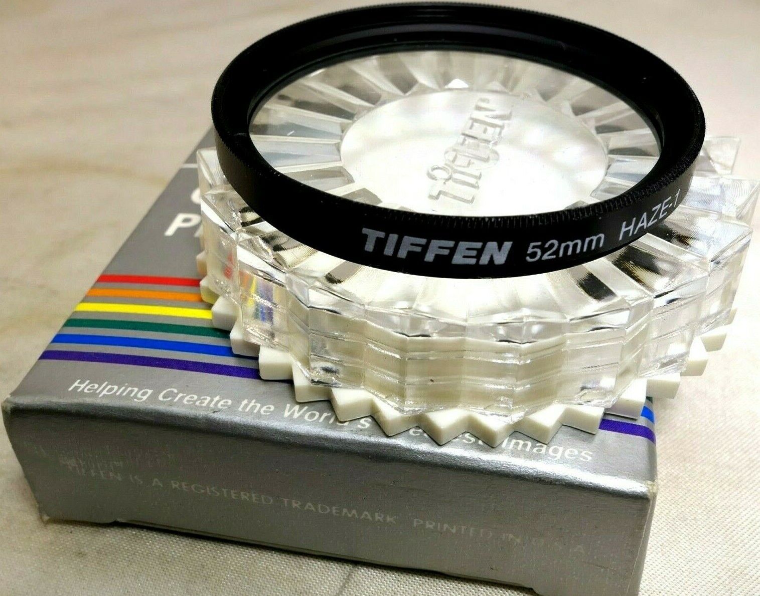 Tiffen 52mm Haze-1 UV  Lens Filter made in USA Clear-UV - Boxed mint