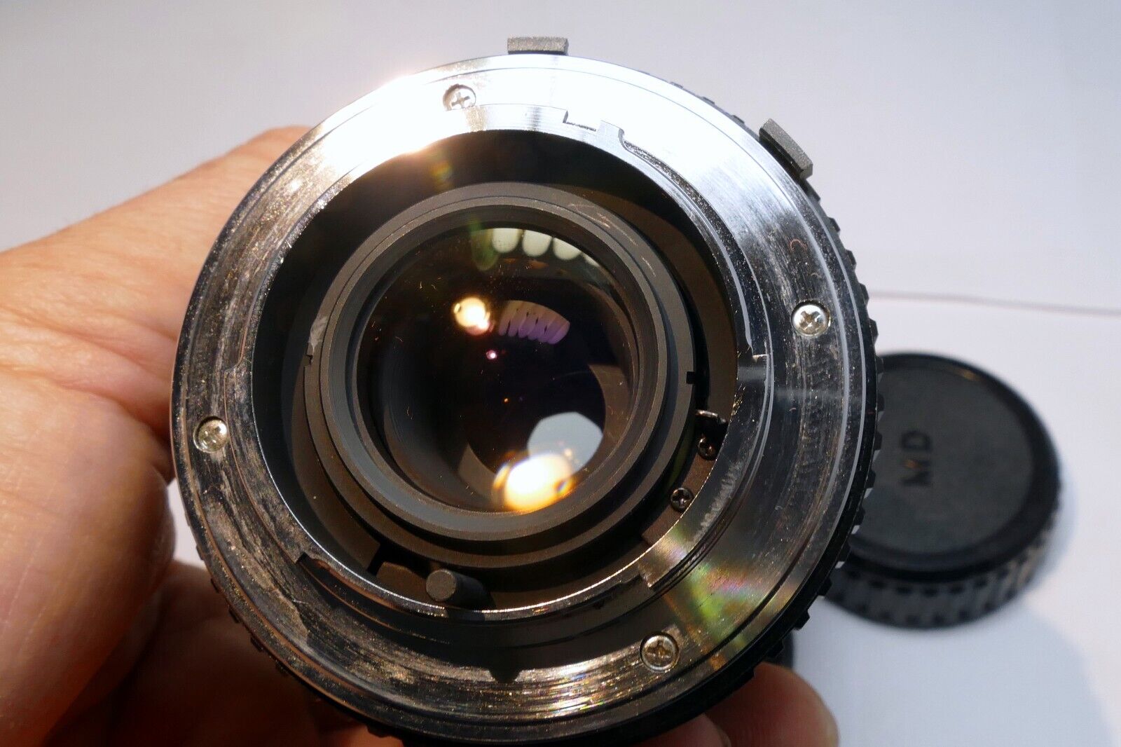 Cosina 70-210mm f4.5-5.6 MD Lens Telephoto w Haze inside - AS IS Parts or Repair