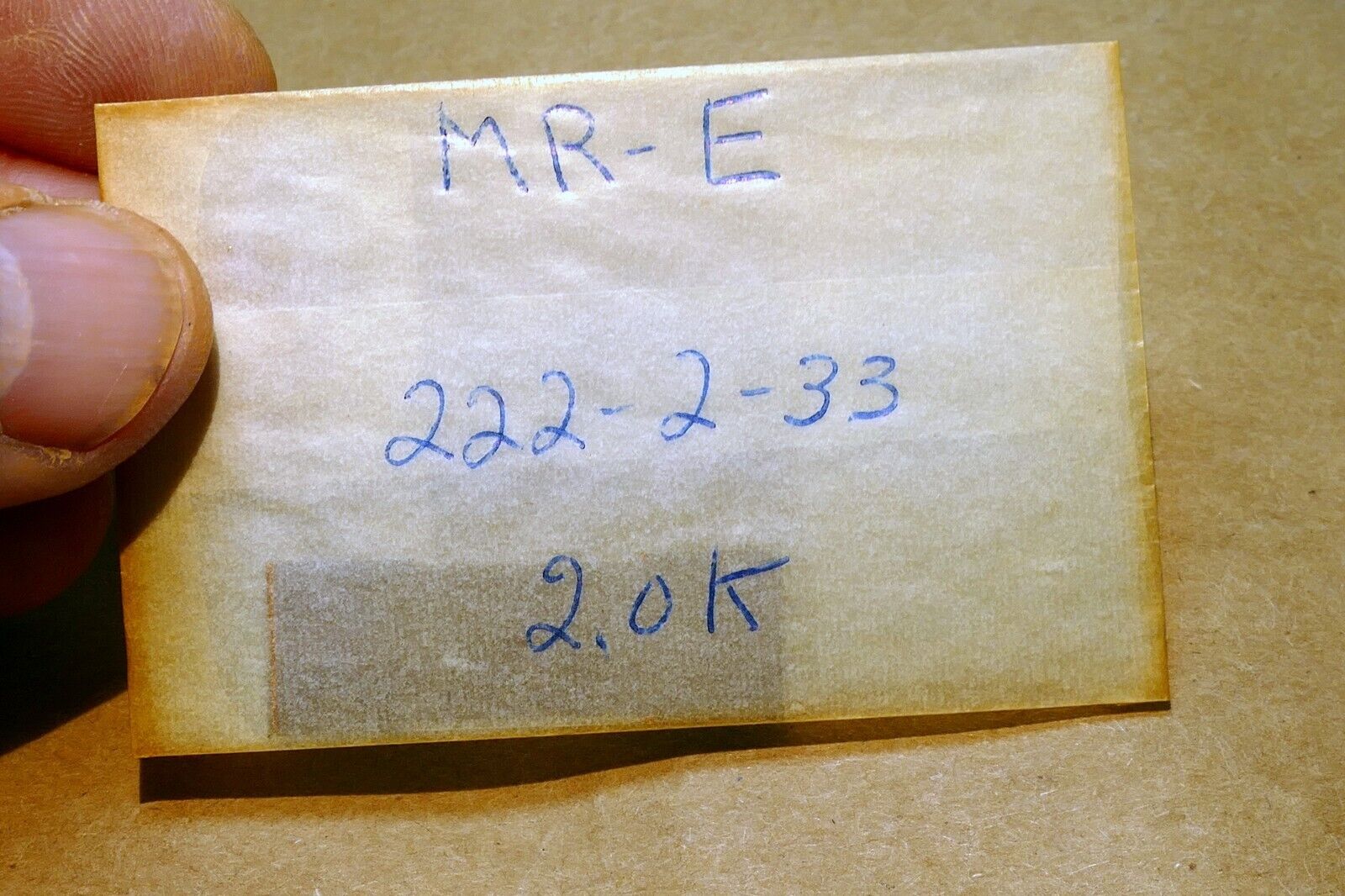 MR-E # 222-2-33 2.0K for  resonance microscope
