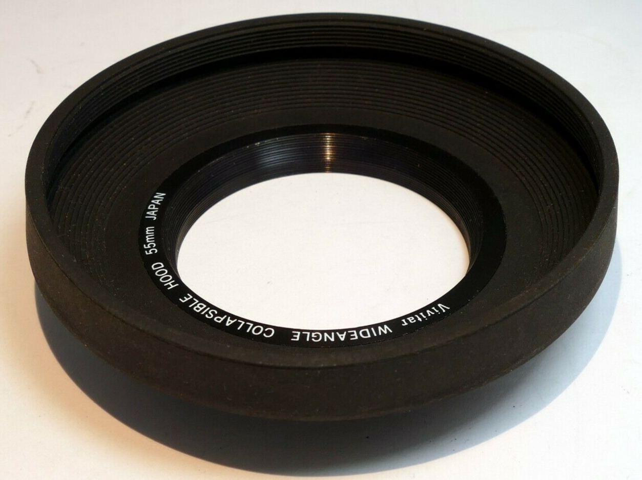 55mm Rubber Hood shade telephoto  collapsible wide angle for 24mm f2.8