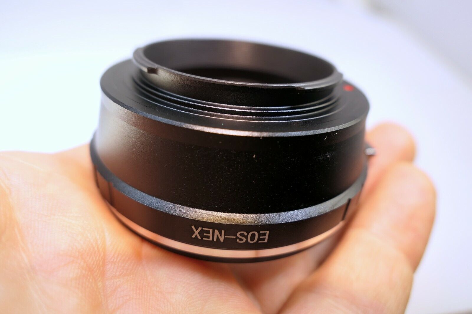 Canon EOS EF S mount lens adapter to Sony NEX E mount cameras ILCE a6500 a6300