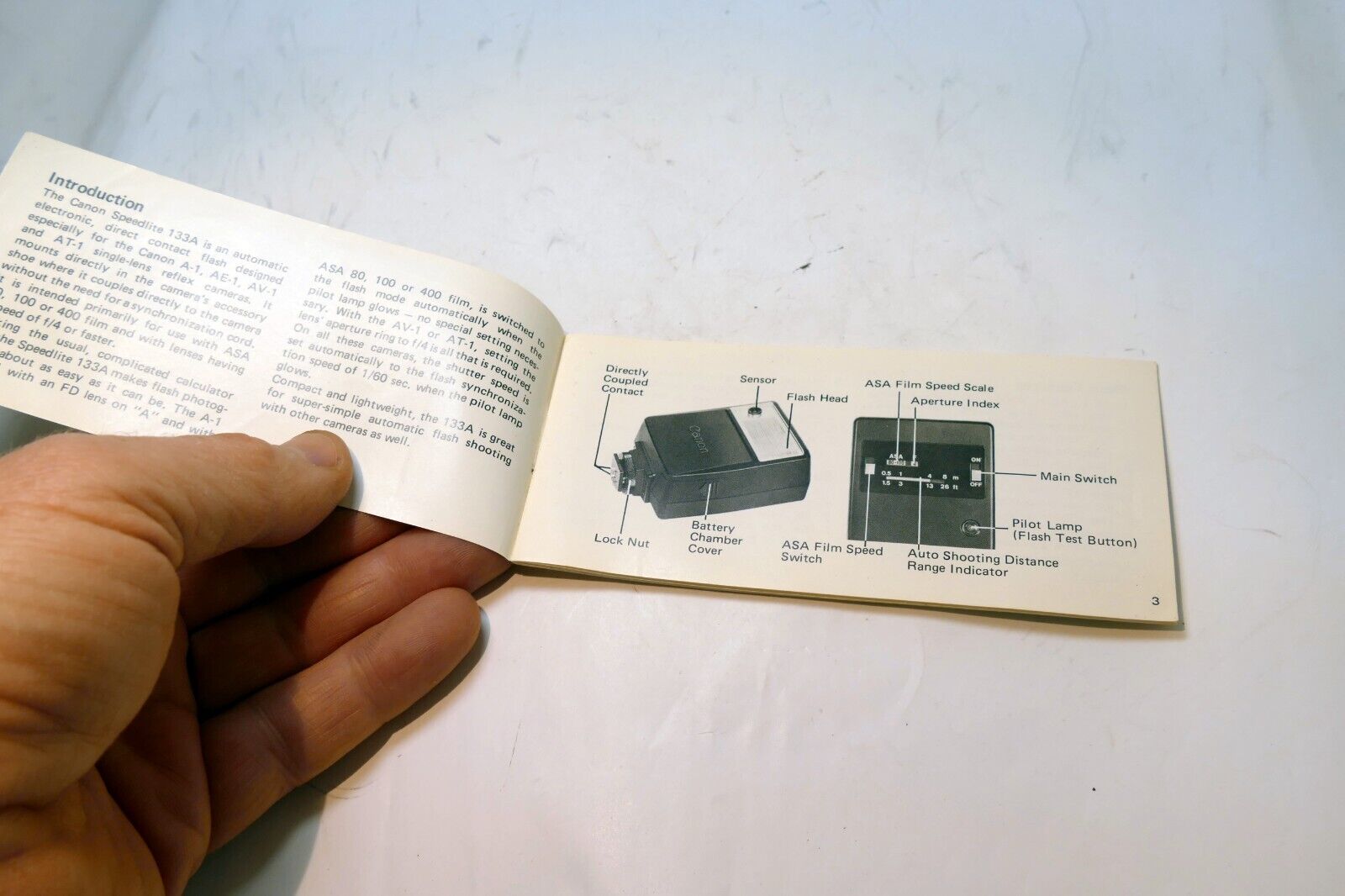 Canon 133A Speedlight Flash  Instructions  guide manual English EN