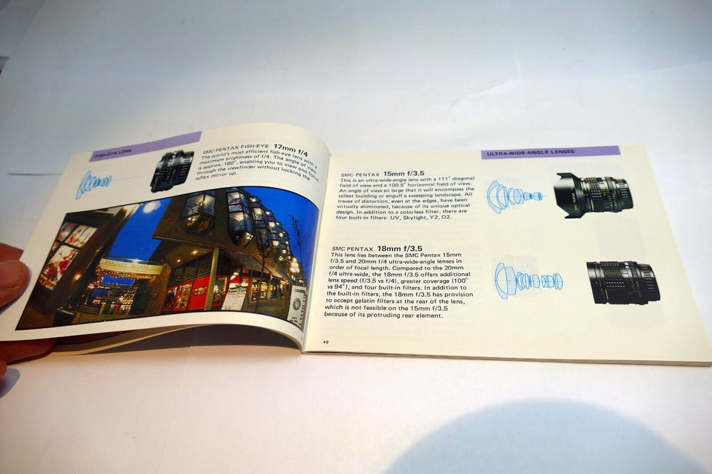 Pentax K100  System  chart lens accessory guide brochure