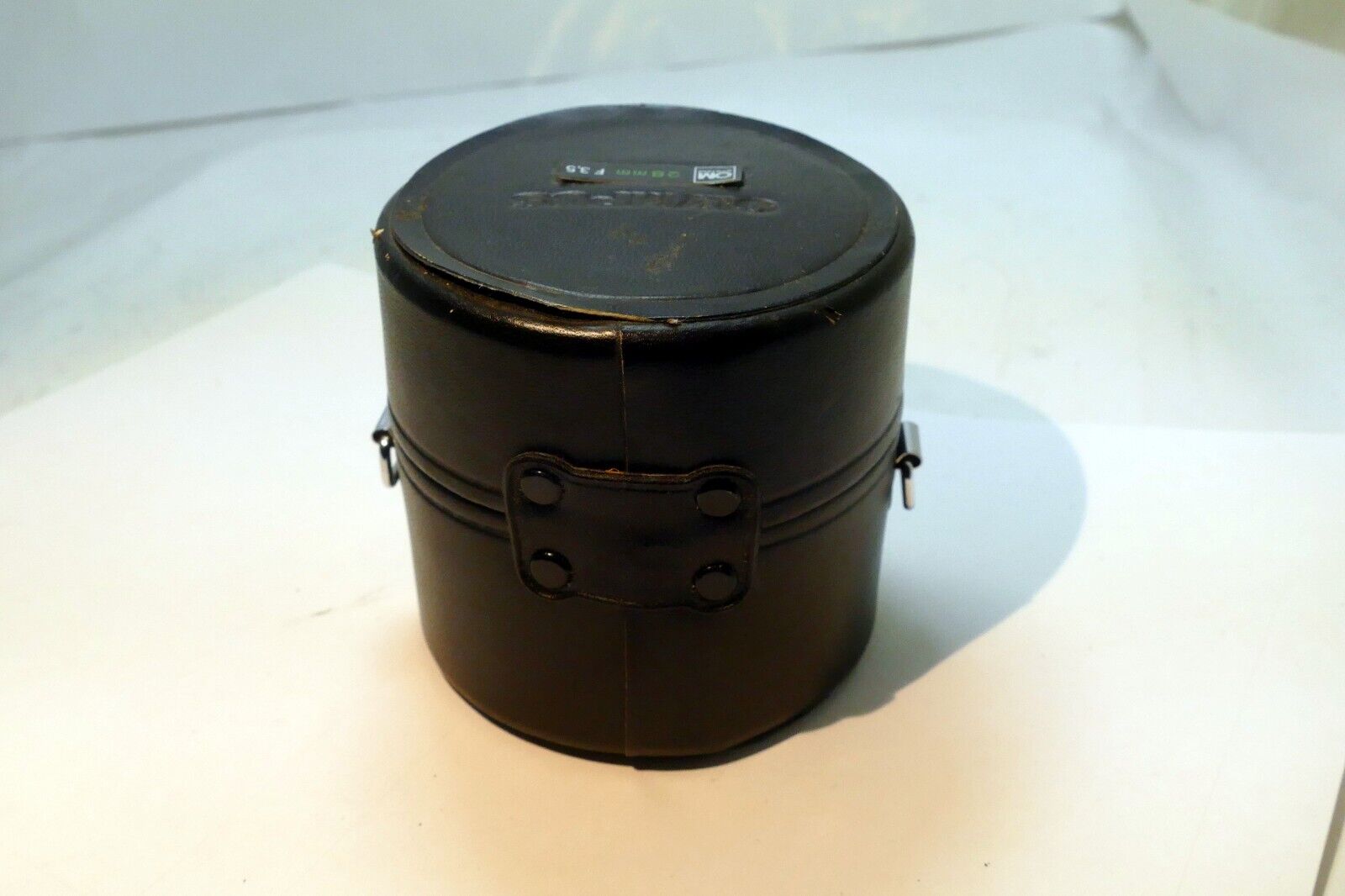 Olympus Hard Lens Case for OM 35mm f2.8 Auto W & f3.5  -  genuine OEM