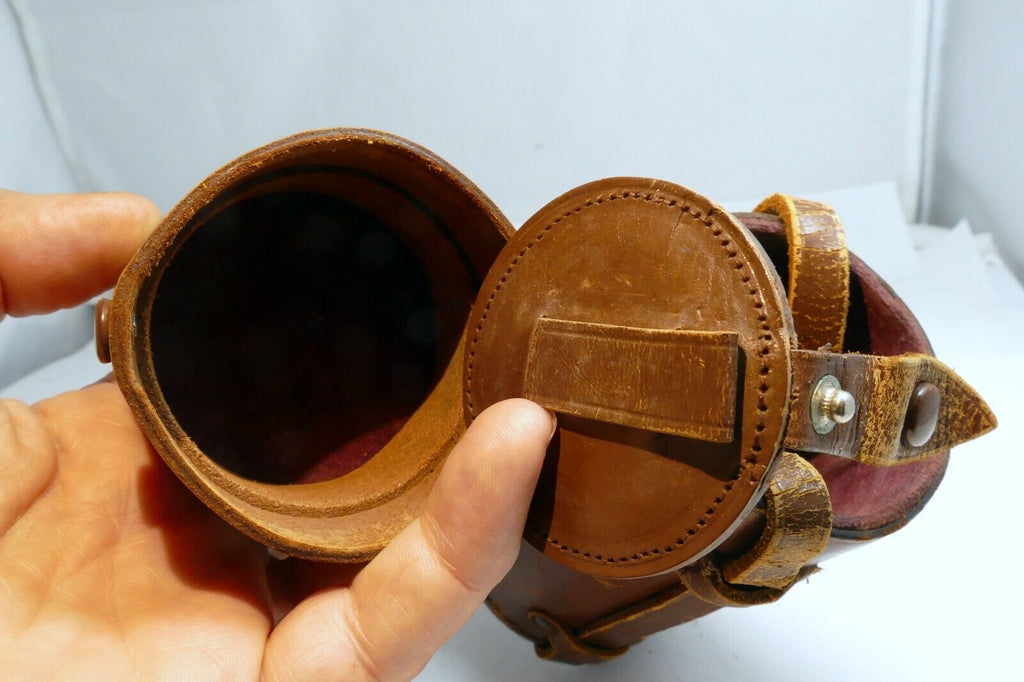 Leather Case Canon for 85mm f1.9 f2 L39  Lens rangefinder Serenar w/ strap