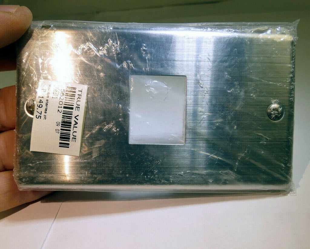 Toshiba  1 gang Stainless Steel Wall Plate  for  single Coax data