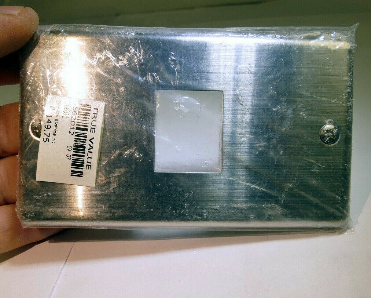 Toshiba  1 gang Stainless Steel Wall Plate  for  single Coax data