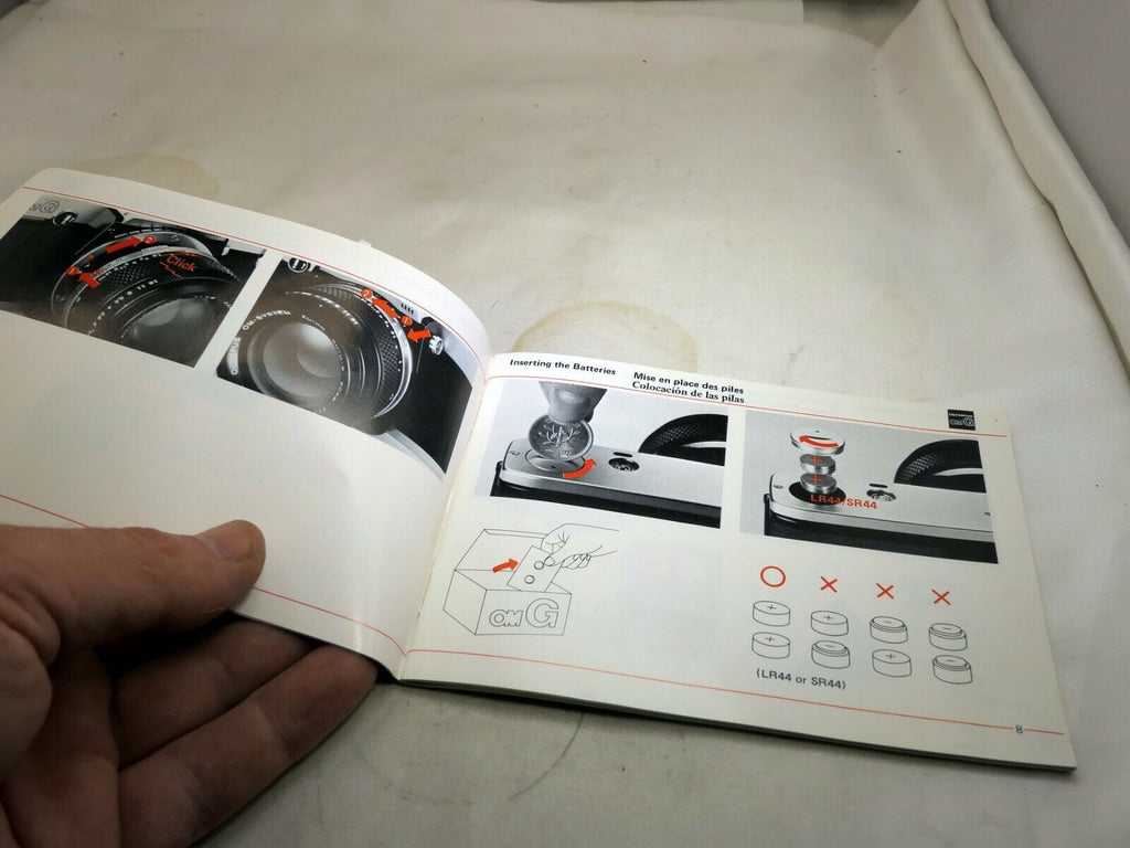OLYMPUS OMG OM-G Camera Manual instructions Owner Guide Genuine