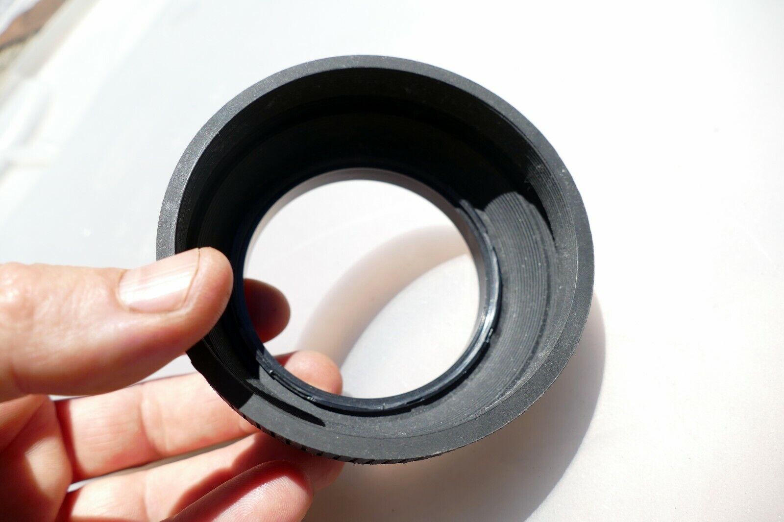 67mm Lens Rubber Hood shade double threaded for  telephoto zoom