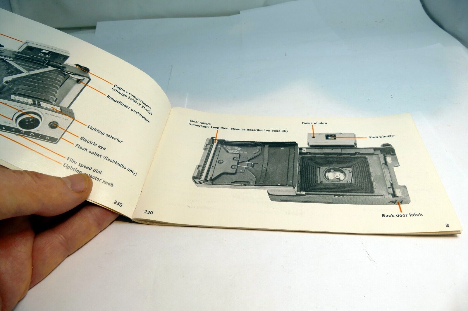Polaroid 230 Automatic Land  Camera  instructions Guide Manual English