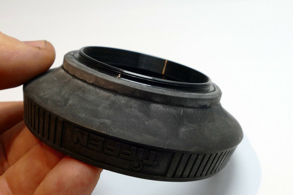 52mm Rubber Lens Hood Shade screw in collapsible double threaded for 50mm f1.8