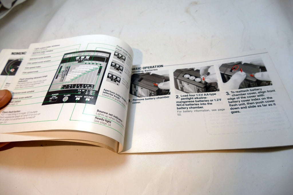 Nikon SB-20 Speelight Flash  Instructions manual guide English EN - vintage
