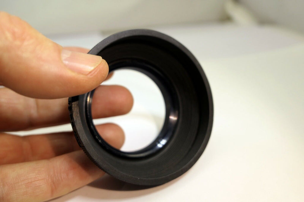 49mm Rubber Lens Hood Shade for Normal 50mm f1.7 f1.8 f1.9 double threaded