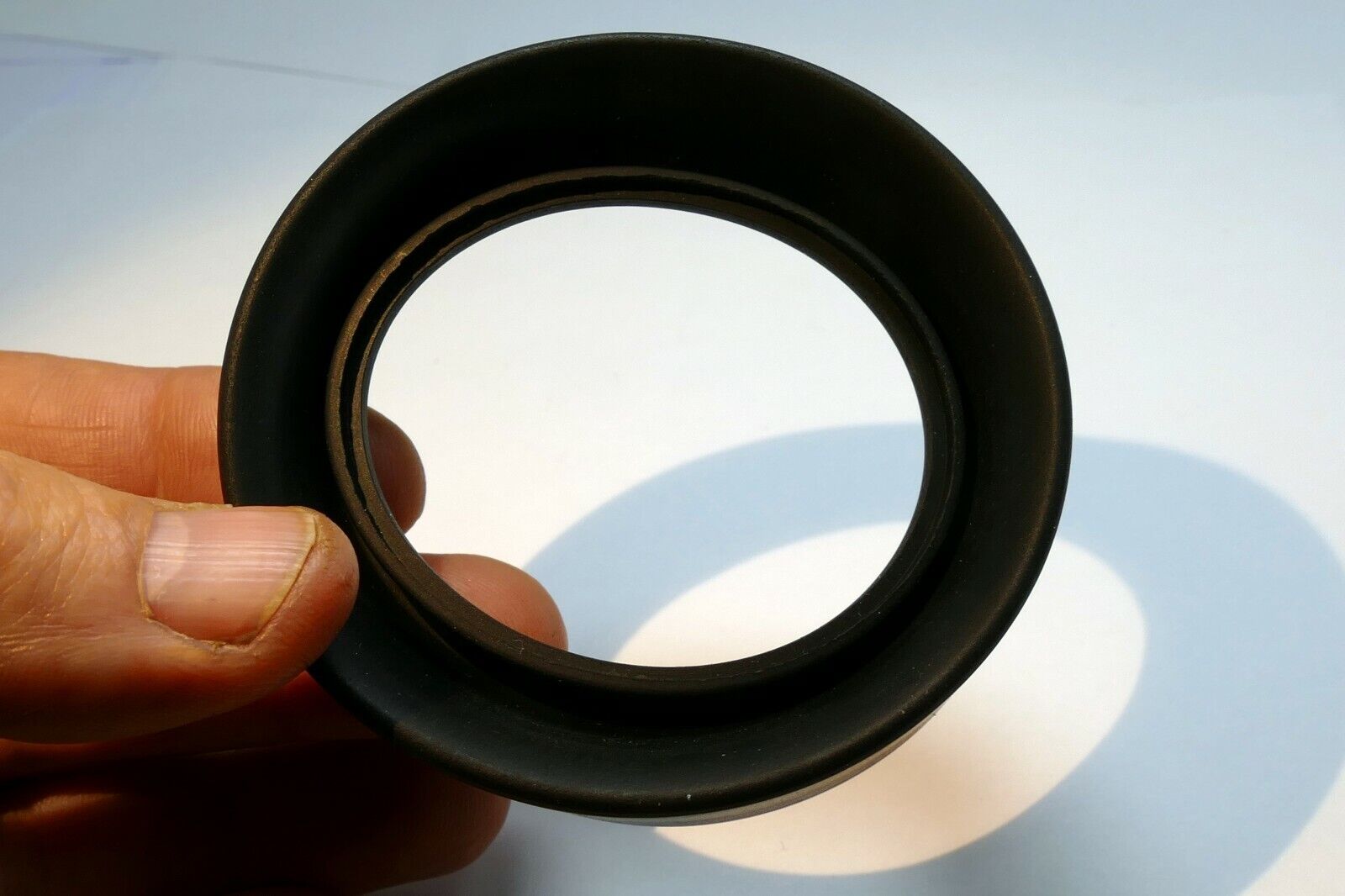 Rubber Lens Hood Shade collapsible (missing threaded ring) - parts