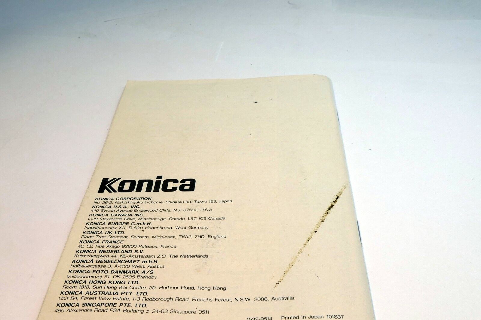 Konica Big Mini BM-201 Camera Guide Instruction Manual English Francais Espanol