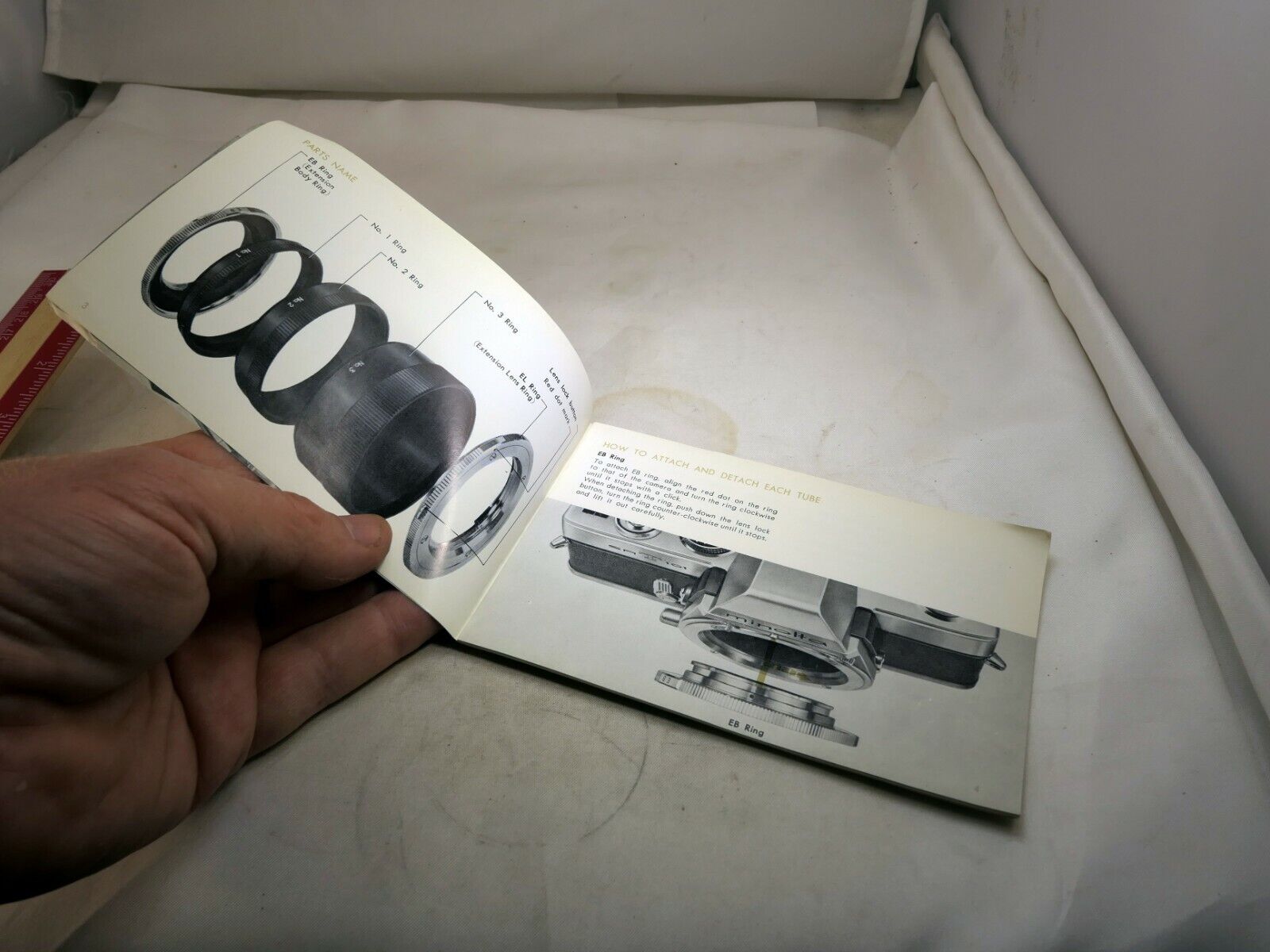 Minolta SR Extension Macro Tube II lens Owner's Guide Instructions English E