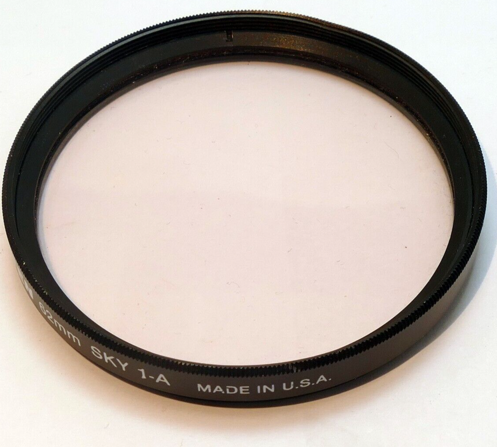Tiffen 62mm Lens Filter Sky 1-A Skylight made in USA