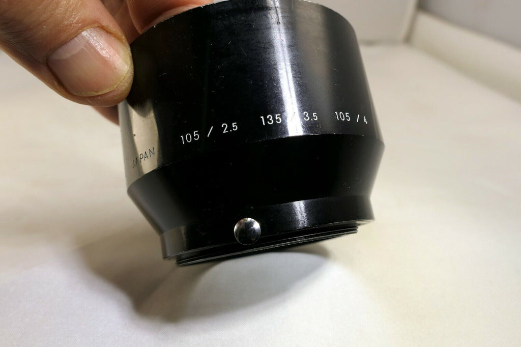 Nikon HS-4 Lens Hood 105mm f2.5 f4 Micro 135mm f3.5 52mm threads Genuine Shade