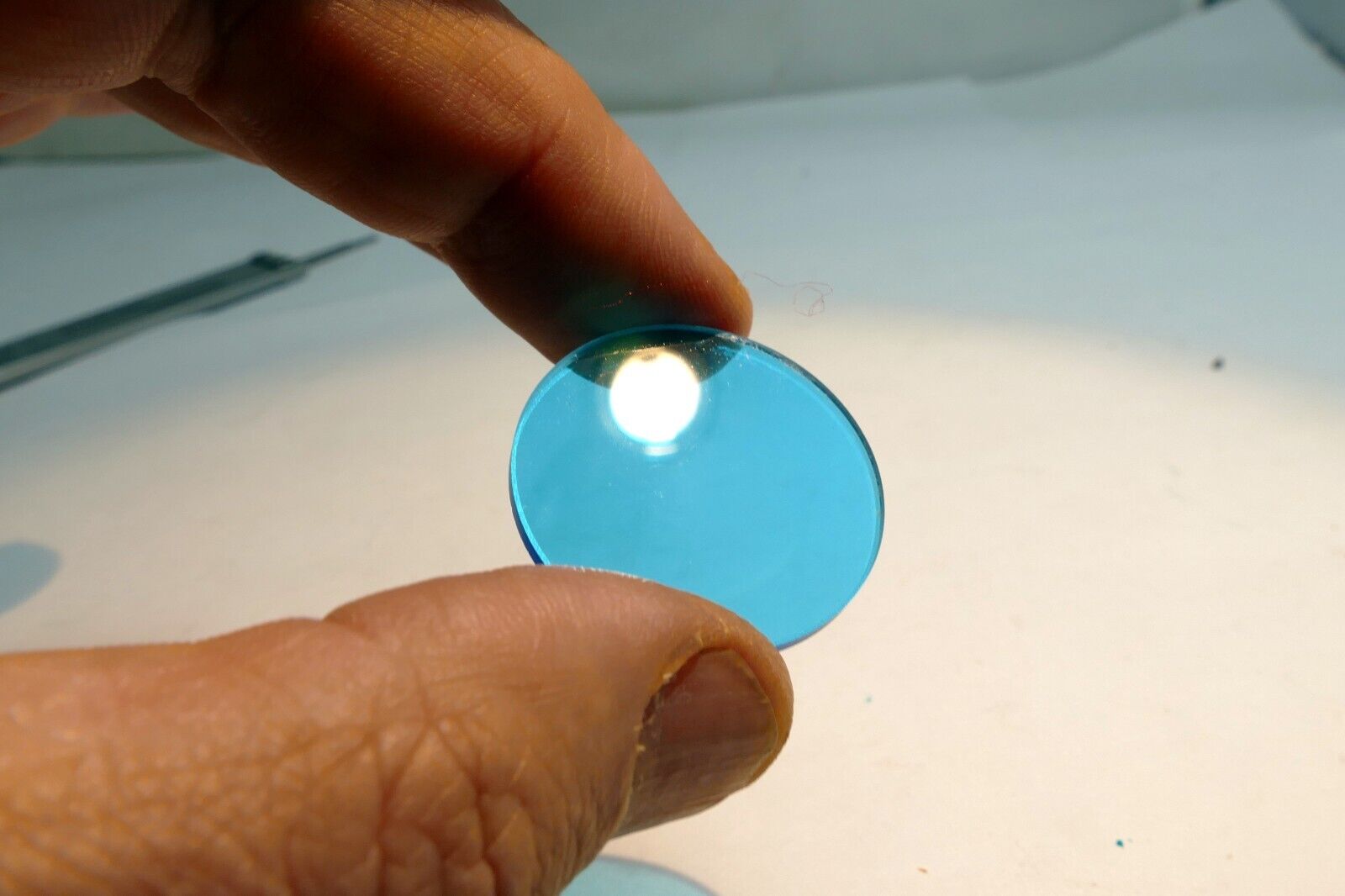 Kodak 80A glass lens Filter 30mm OD drop in series V #5 Five cooling light blue
