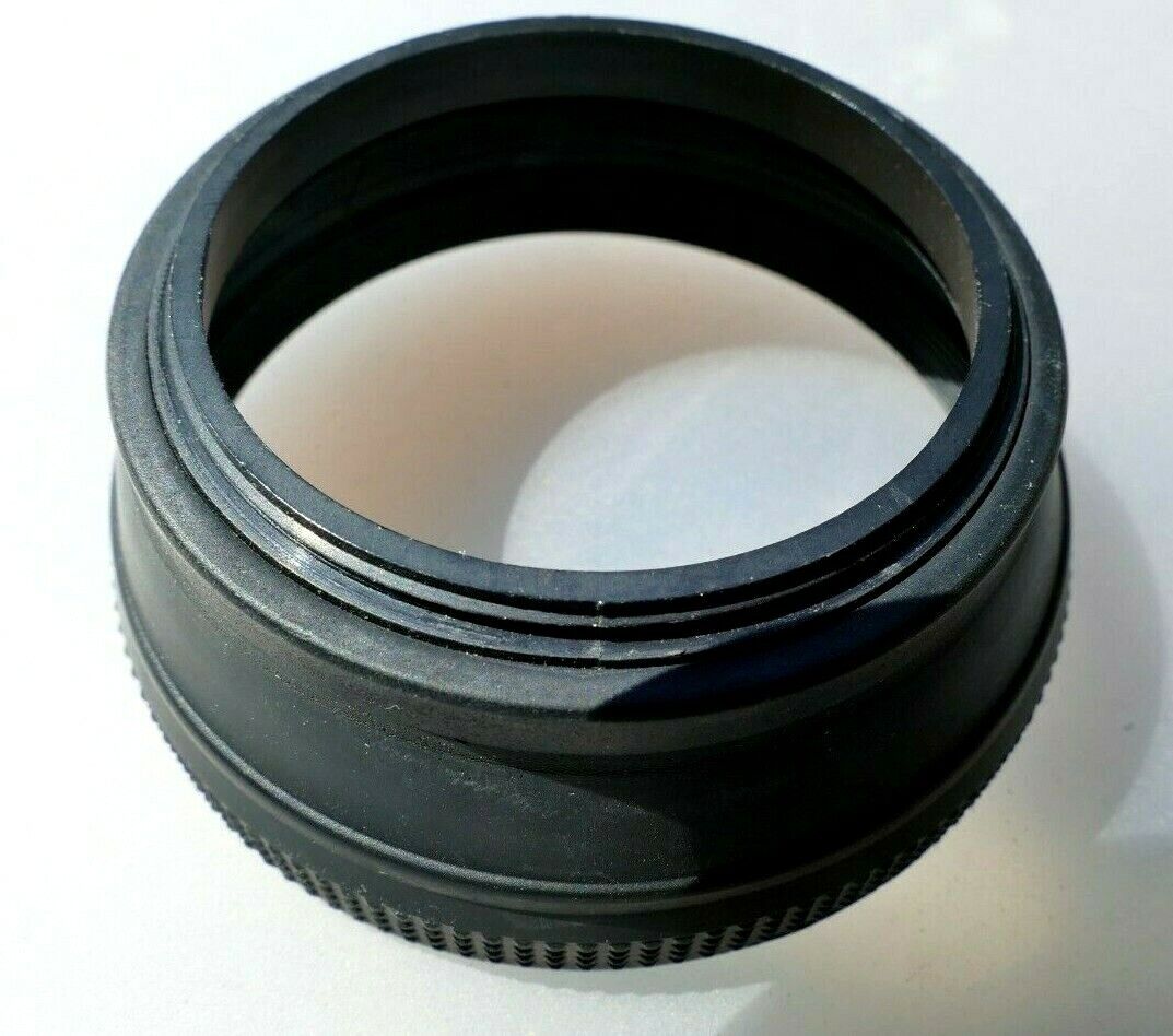 55mm Rubber Lens Hood Shade double threaded in the front for 55mm f1.4 f1.8
