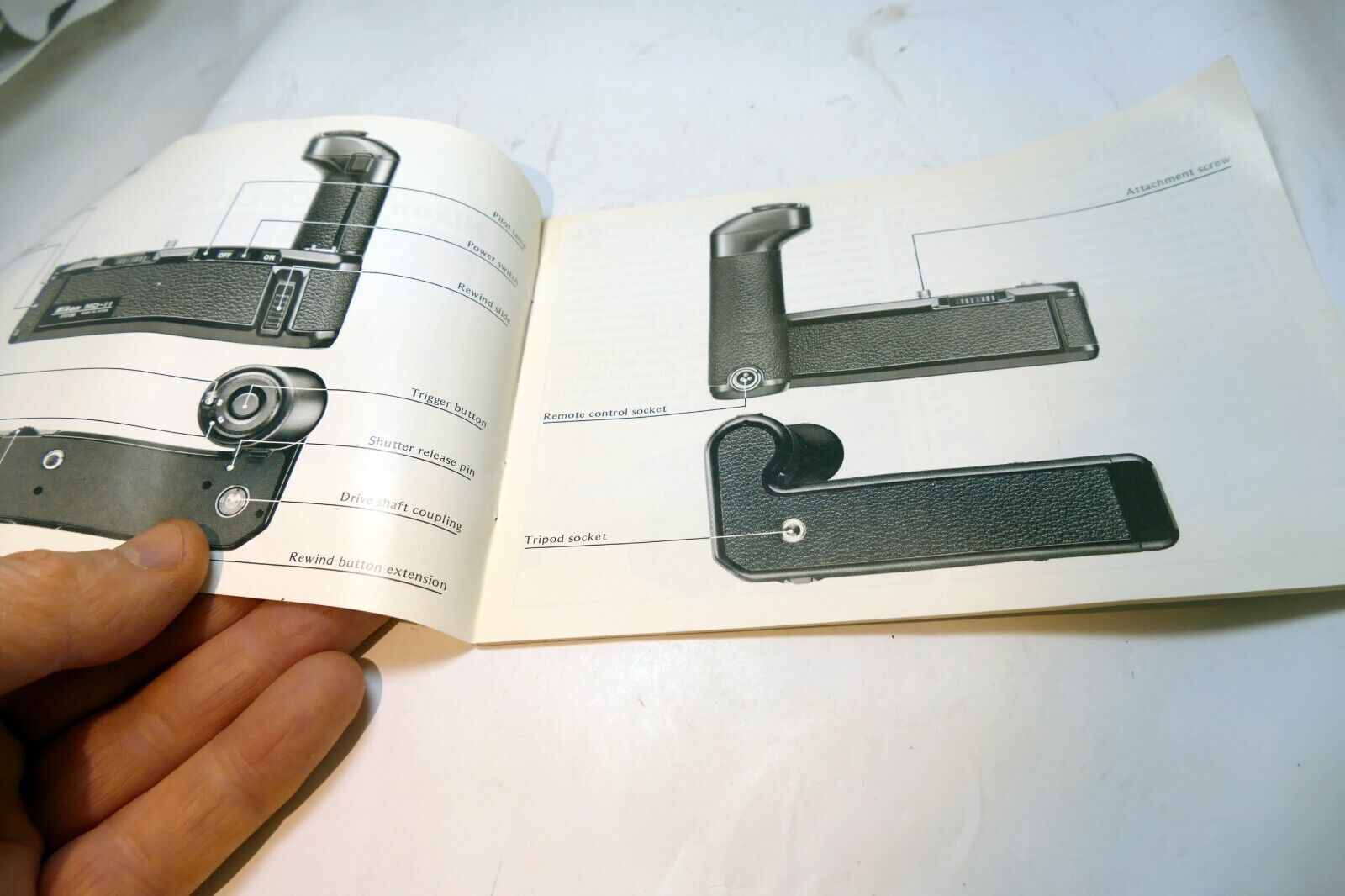 Nikon MD-11 Motor Drive Winder  Instructions manual guide English EN - vintage