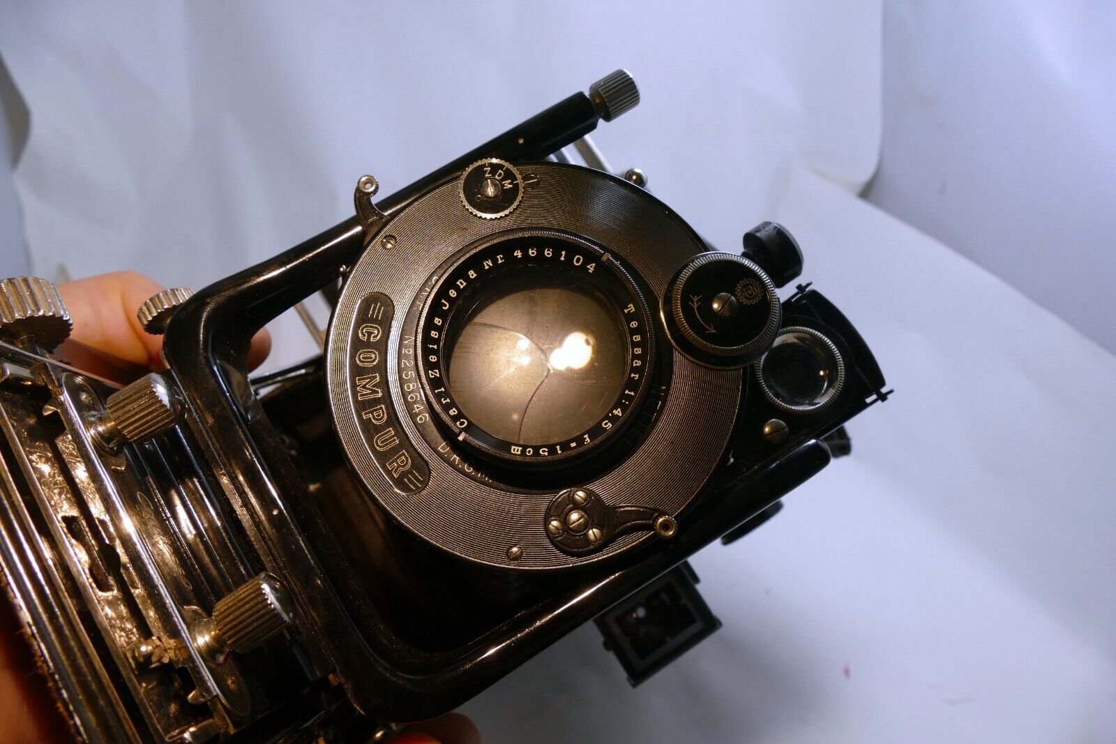 Zeiss Contessa Adoro Nettel Folding camera w/ Carl Jena 15cm f4.5 Lens souped-up