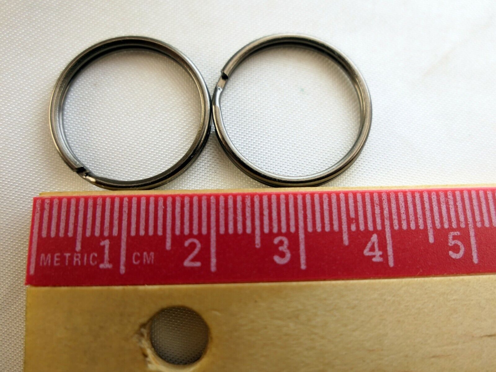 2cm 20mm Lug Connector Metal Split O-Rings hoop ring for camera strap gun black