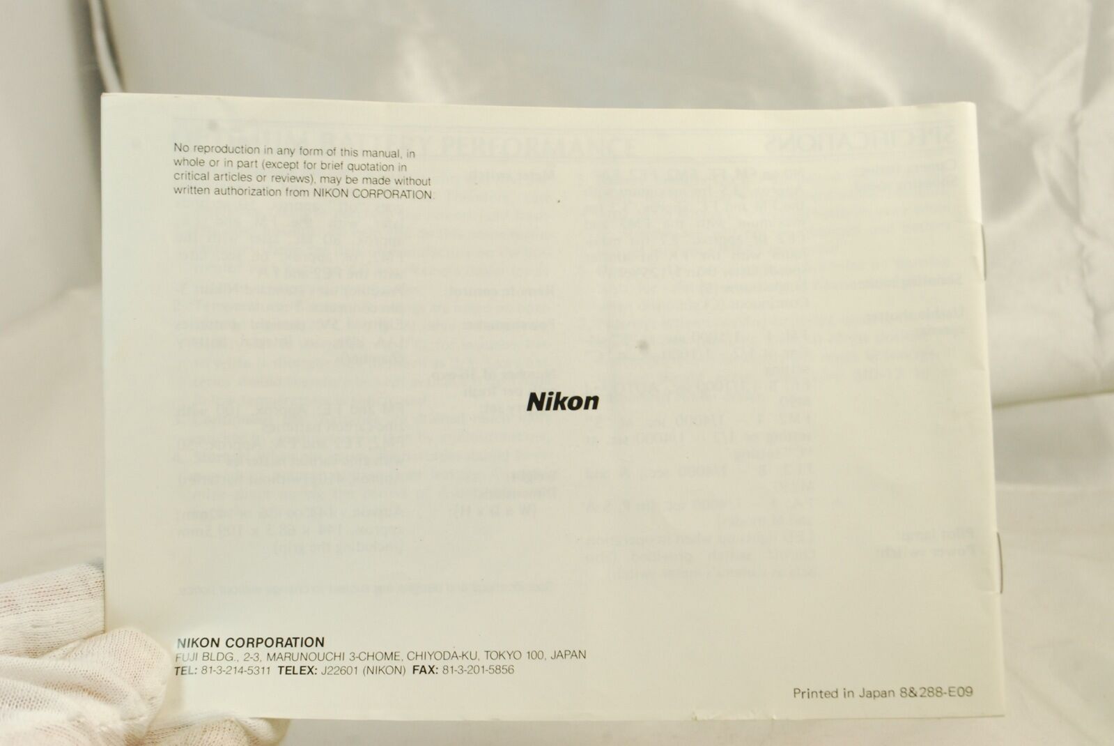 Nikon Motor Drive MD-12 Instruction Manual Guide Winder battery grip