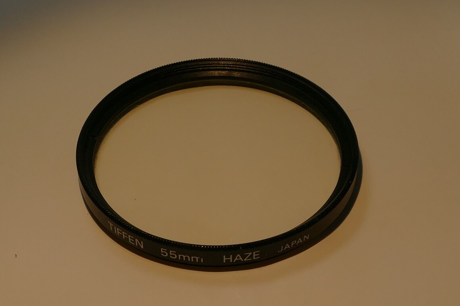 55mm HAZE TIFFEN warming OPTICAL GLASS  Filter UV Made in  Japan