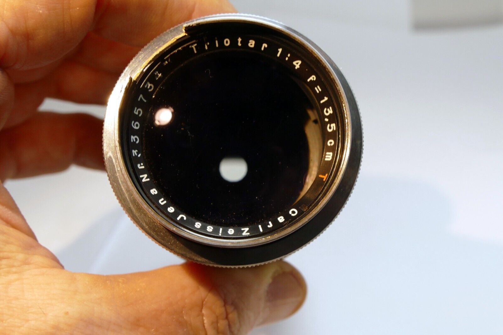 Carl Zeiss Jenna Triotar 13.5cm  f4 T  Lens Exakta mount - AS IS Parts or Repair