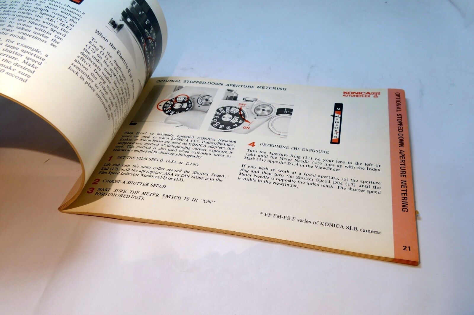 Konica Autoreflex T Camera Guide Booklet/Manual  English EN