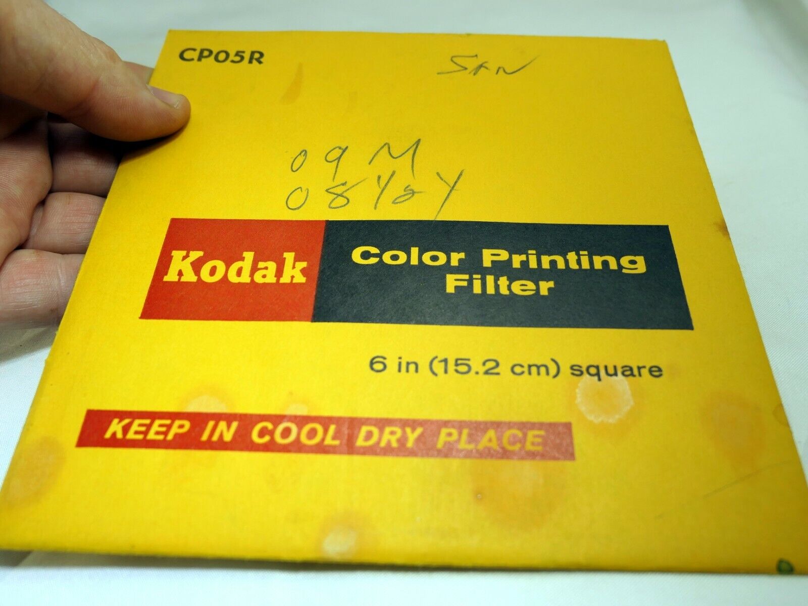 KODAK Color Printing Lens Filter 6X6" gelatin square CP-05 RED Pink 09m