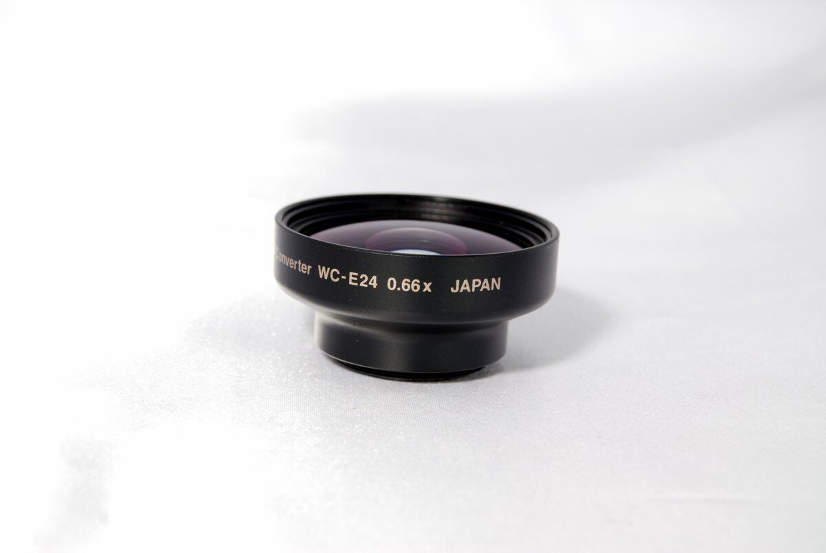 Nikon WC-E24 0.66X wide angle Lens for coolpix mint 28mm threaded AUX