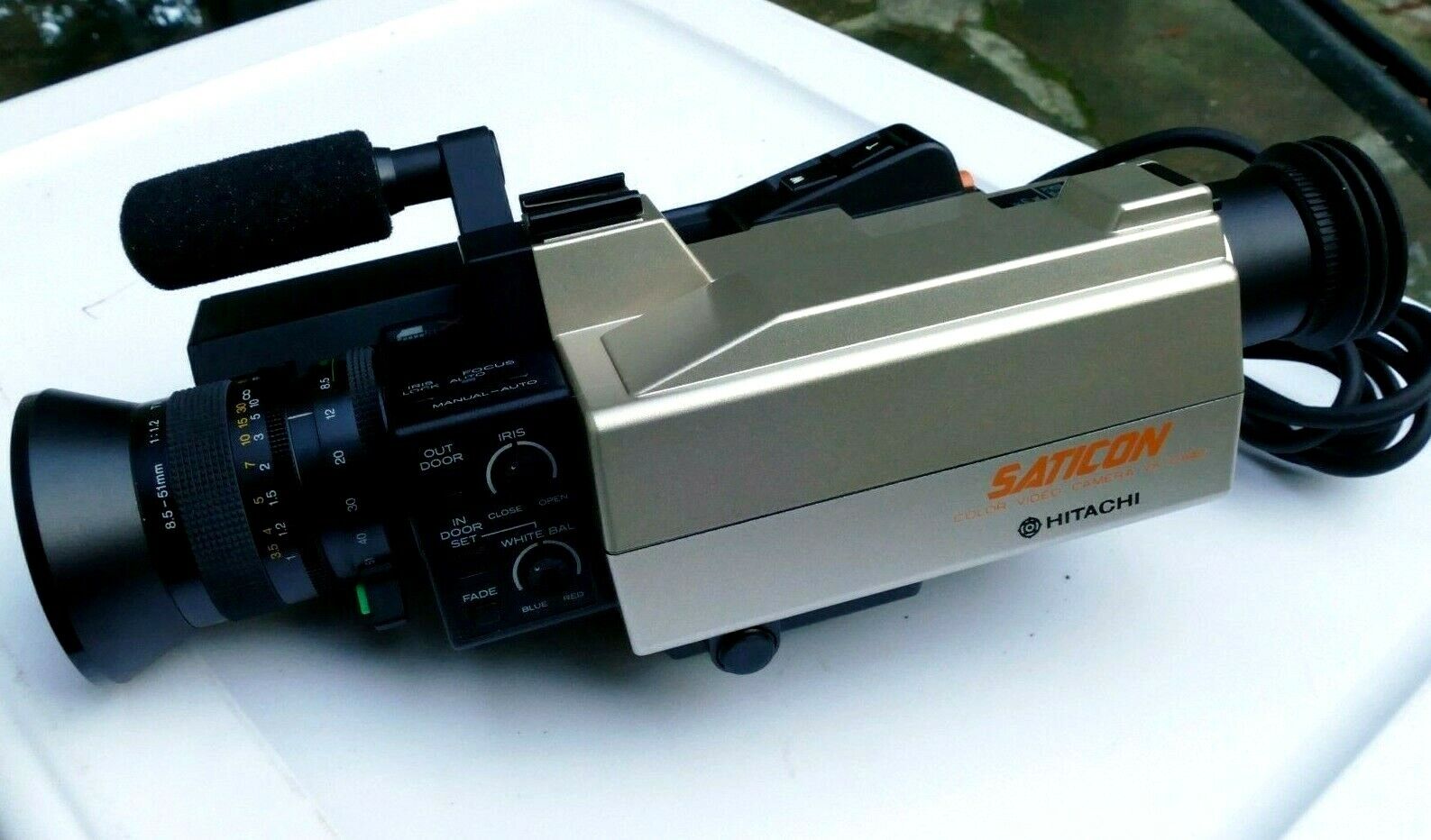 Hitachi VK-C840 Color Video camera 8.5-51mm f1.2 lens  - AS IS not tested
