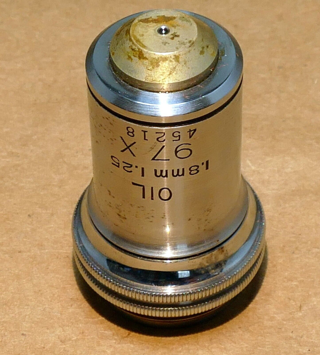 Bausch Lomb 1.8mm 1.25 OIL 97X Microscope Objective Rochester NY  100X