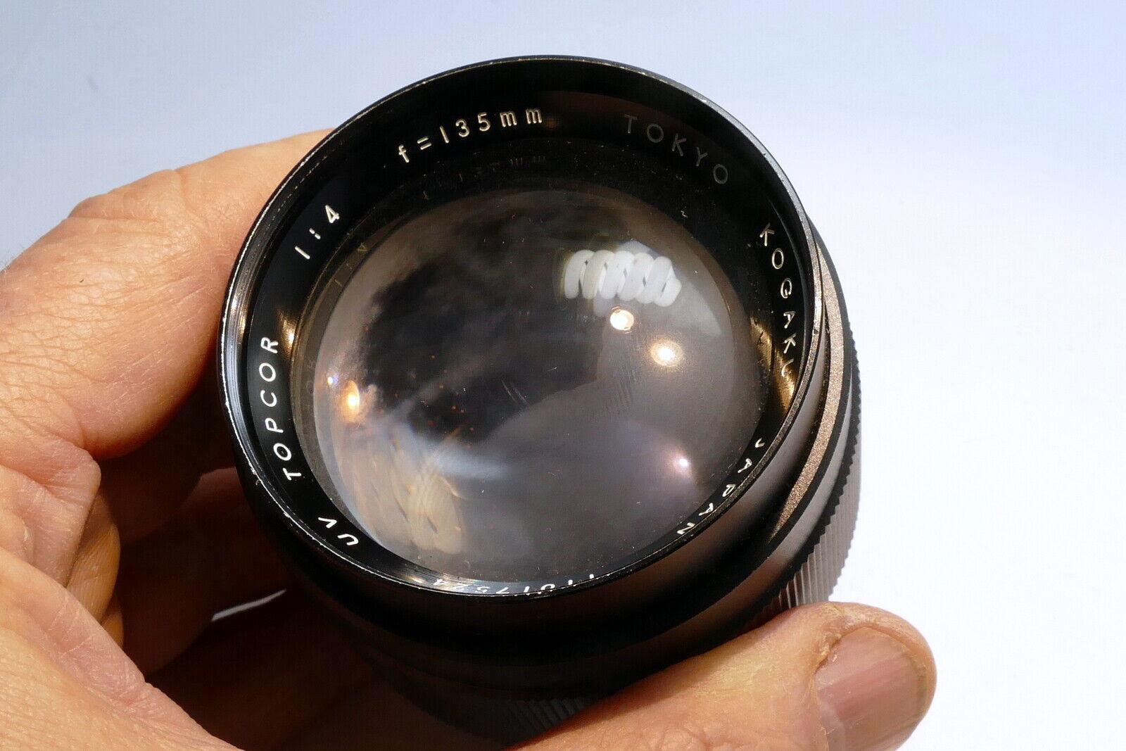 Topcon Topcor UV 135mm f4 lens with heavy haze / fungus AS IS parts or repair