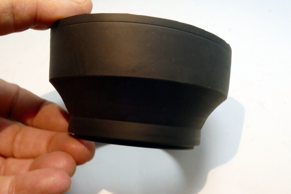 67mm Rubber Collapsible Lens Hood Shade threaded screw in 3- way telephoto wide