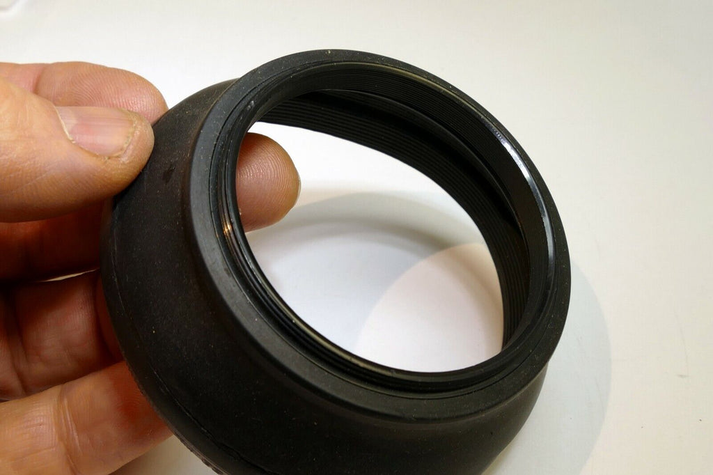58mm Rubber Lens Hood Shade Collapsible double threaded vintage