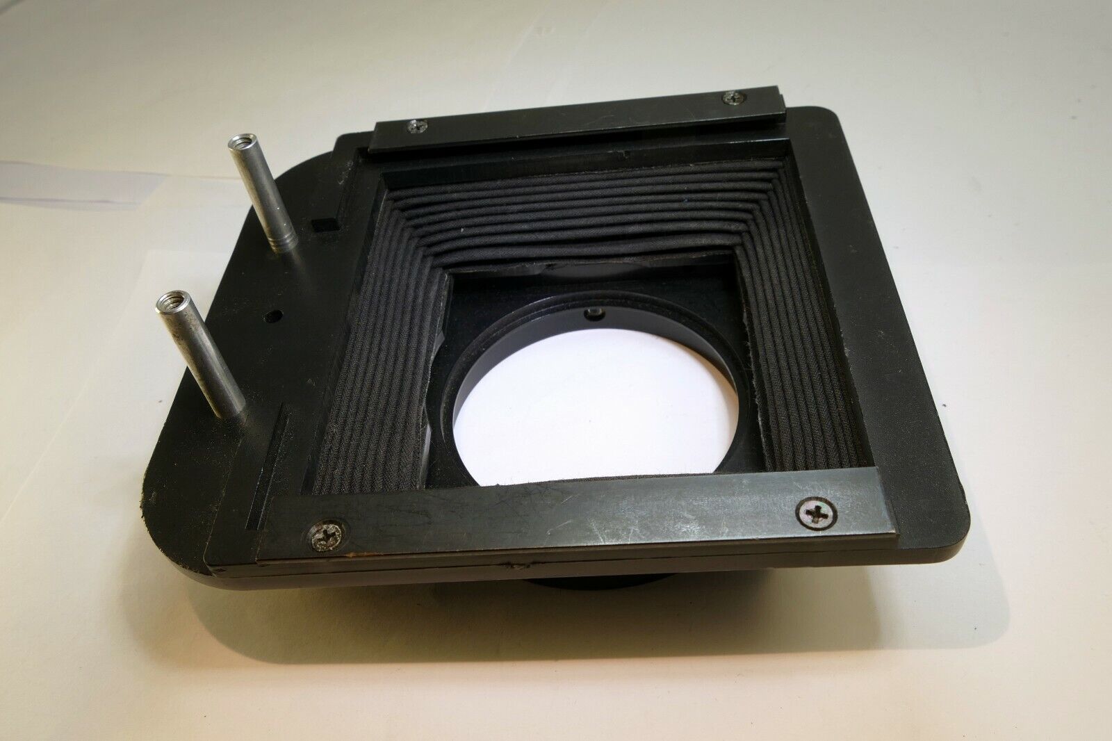 Lindahl Bellows lens Hood 31.1325 Bell-O-Shade Single 3X3 filter slot - AS found