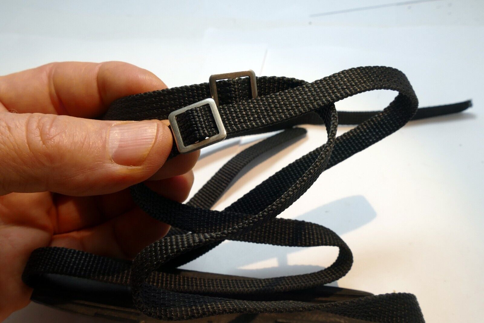 Canon AE-1 F1 A1  Camera Shoulder Strap Black 1cm narrow   - Genuine OEM vintage