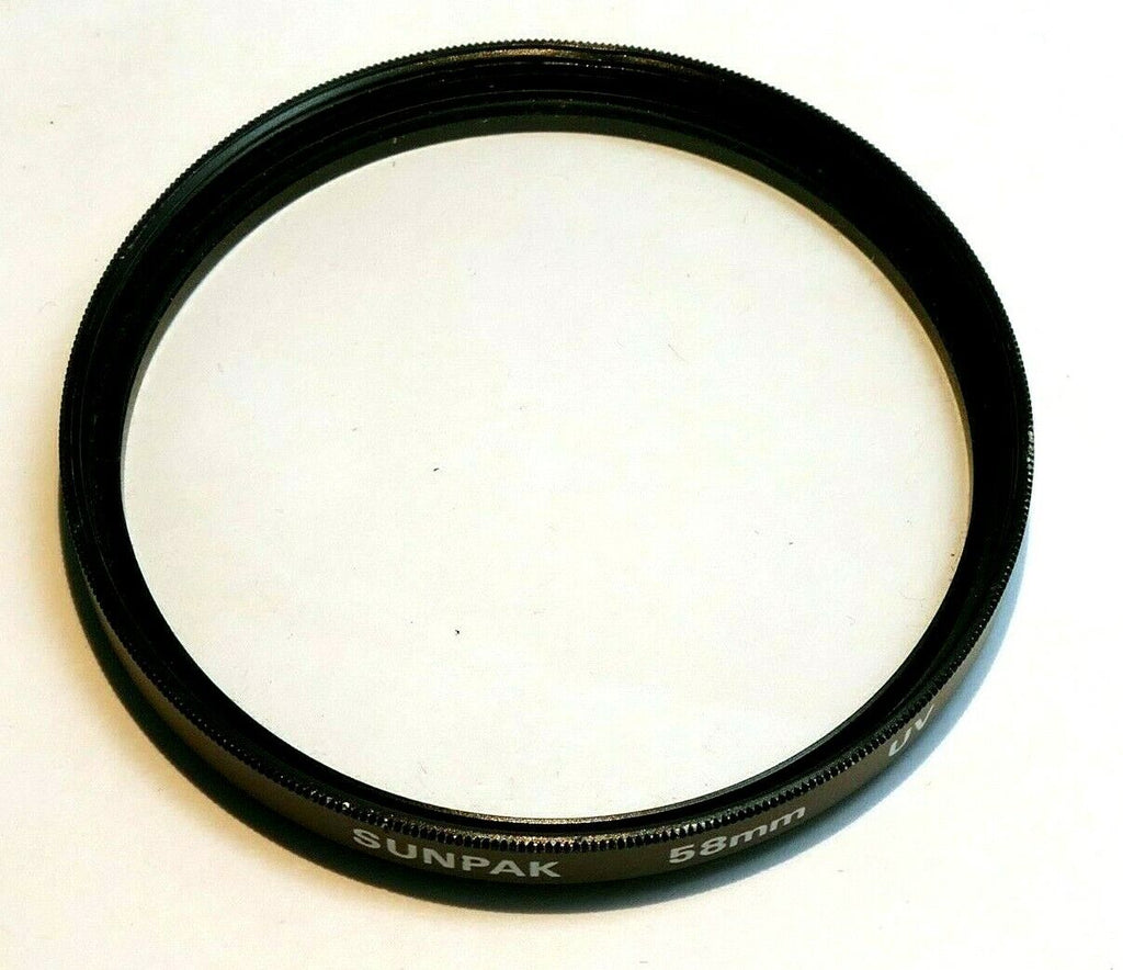 Sunpak 58mm UV made in Japan Glass lens filter threaded