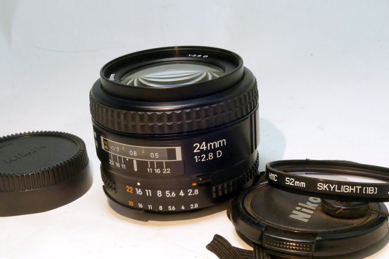 Nikon Nikkor AF 24mm F2.8 D Autofocus Lens  AS IS - parts - works manual mode