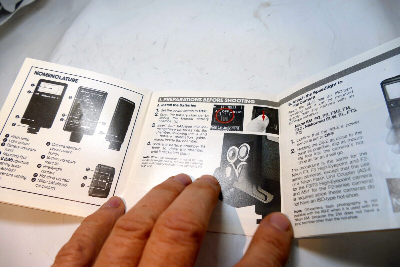 Nikon SB-E Flash Speedlight Owner GUIDE INSTRUCTION manual English EN - vintage